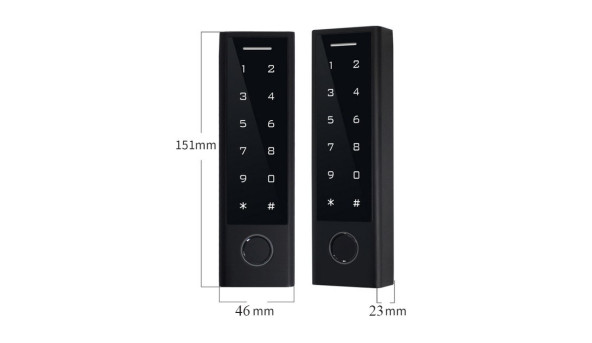 PES KeyPad slim біометричний контролер доступу чорний - 624465