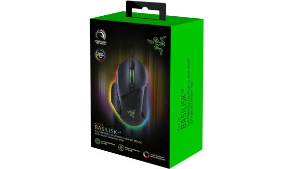 Мишка Razer Basilisk V3 7кн, 26000 dpi, RGB чорна - 624936