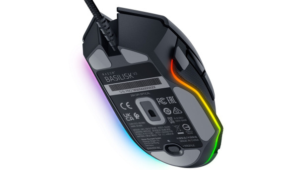 Мишка Razer Basilisk V3 7кн, 26000 dpi, RGB чорна - 624936