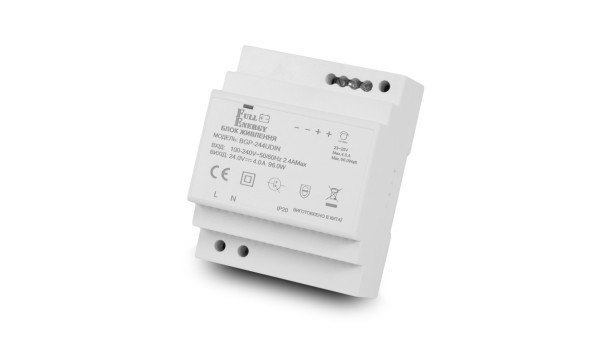 Блок питания Full Energy BGP-244UDIN 24 В / 4 А для крепления на DIN рейку
