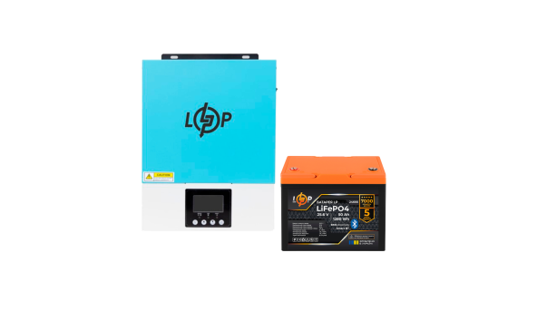 Комплект резервного питания LogicPower W3000 + литиевая (LiFePO4) батарея 1280Wh