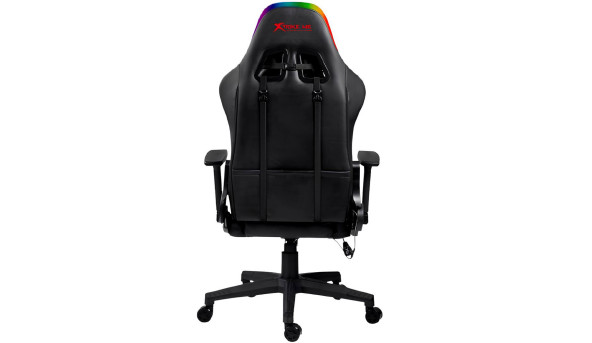 Крісло ігрове XTRIKE ME Advanced Gaming Chair GC-907, 50мм, RGB, чорно-червоне - 625226