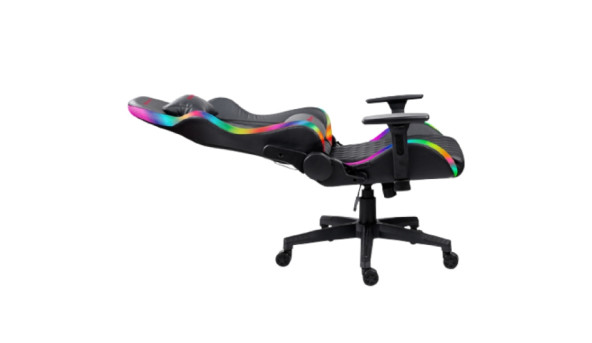 Крісло ігрове XTRIKE ME Advanced Gaming Chair GC-907, 50мм, RGB, чорно-червоне - 625226