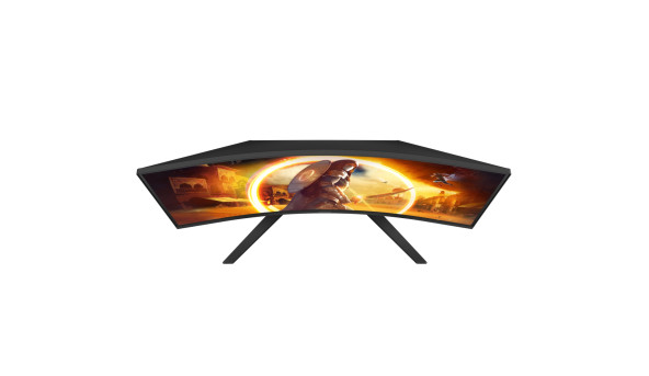 TFT 31.5" AOC CQ32G4VE, VA, QHD, 180Гц, 0,5 мс, вигнутий, 2хHDMI, DP, чорно-сірий - 625579
