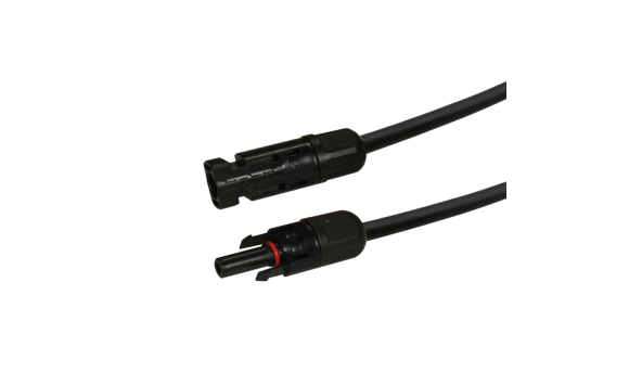 Кабель для сонячних електростанцій H1Z2Z2-K 1*4 1.5 м чорний (тато/мама) - 625730