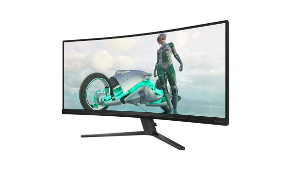 TFT 34" Philips 34M2C3500L, VA, вигнутий, WQHD, 180Hz, 0,5 ms, 2xHDMI, DP, сірий - 625731