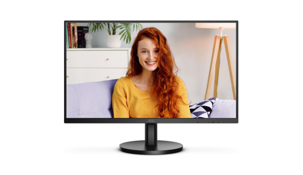TFT 27" AOC U27B3M, 4K UHD, VA, 2xHDMI, DP, колонки, чорний