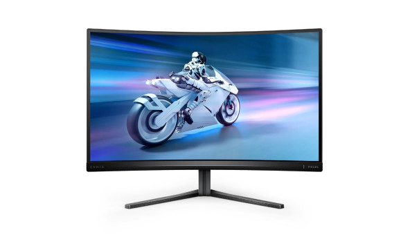 TFT 27" Philips 27M2C5200W, VA, вигнутий, 280Hz, 0,3 ms, 2xHDMI, DP, HAS, Pivot, чорно-сірий