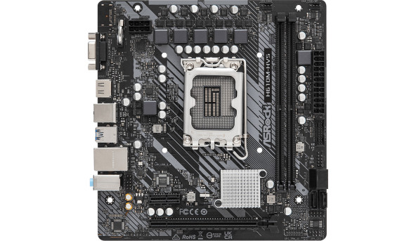 ASRock H610M-HVS/Ref (1700/H610, 2*DDR4, 1xPCIex16, HDMI/VGA, 4xSATAІІІ, GLan, 7.1ch, mATX)