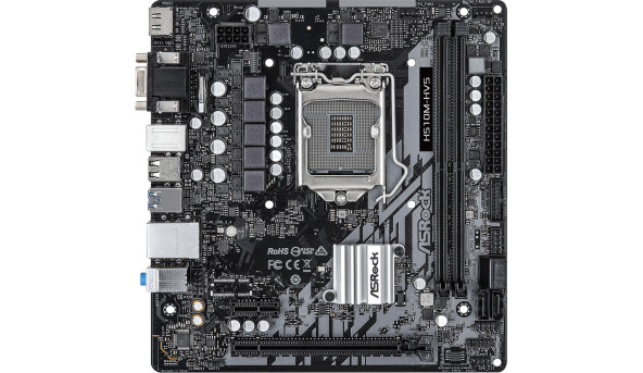 ASRock H510M-HVS/Ref (1200/H510, 2*DDR4, 1xPCIex16, HDMI/VGA, 4xSATAІІІ, GLan, 7.1ch, mATX)