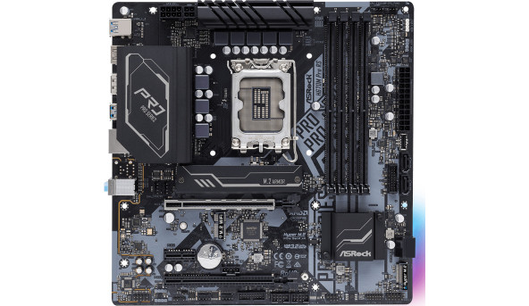 ASRock H670M PRO RS/Ref (1700/H670, 4*DDR4, 2xPCIex16, 4xSATAІІІ, 2xM.2, GLan, 7.1ch, mATX)