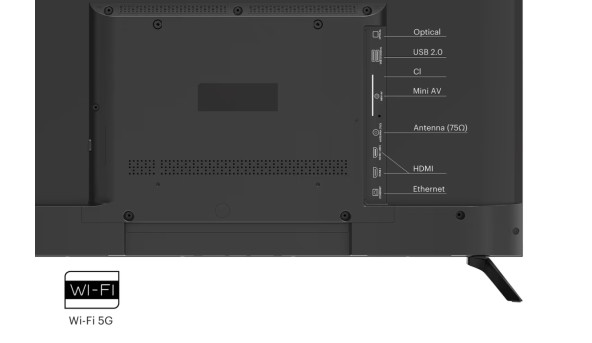 TV 32 Kivi 32H730QB HD/DLED/T2/Android 11/2 x 8W/HDMI/Wi-Fi/VESA 200x200 M4/Black - 625999