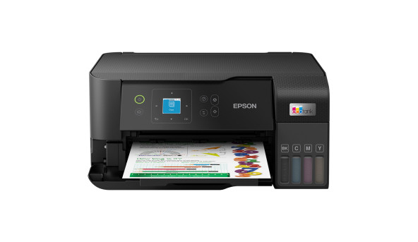БФП А4 Epson EcoTank L3560 (33 стор/хв, 4800 x 1200 dpi, Wi-Fi, СБПЧ, чорний)