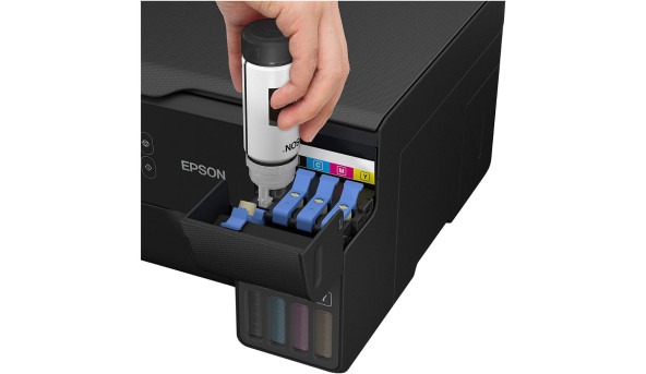 БФП А4 Epson EcoTank L3560 (33 стор/хв, 4800 x 1200 dpi, Wi-Fi, СБПЧ, чорний) - 626002