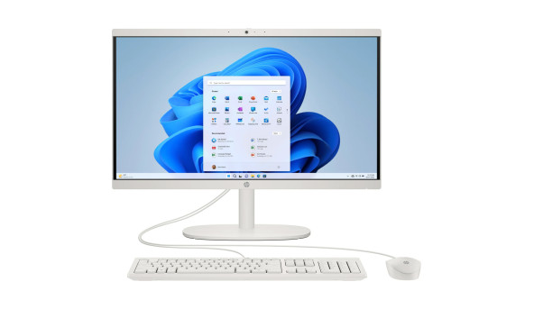 Моноблок 21.5" HP 22-dg0000ua AiO i3-N300/8Gb/SSD512Gb/WiFi/Cam/K&M/DOS/Cashmere White