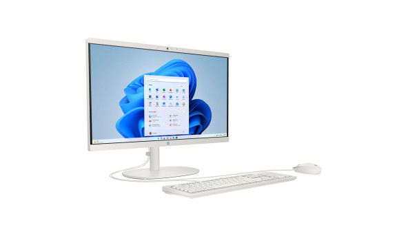 Моноблок 21.5" HP 22-dg0000ua AiO i3-N300/8Gb/SSD512Gb/WiFi/Cam/K&M/DOS/Cashmere White - 626310