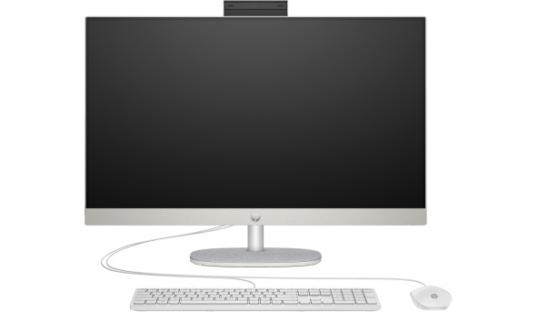 Моноблок 27" HP 27-cr1010ua AiO Ultra7-155U/16Gb/SSD1Tb/WiFi/Cam/K&M/HAS/DOS/Shell White