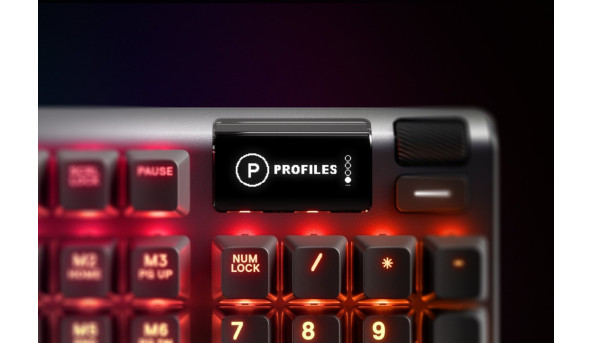 Клавіатура ігрова механічна SteelSeries Apex 5 (Blue Switch) UA OLED Smart Display - 626324