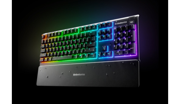 Клавіатура ігрова SteelSeries Apex 3 UA Whisper keys RGB - 626325