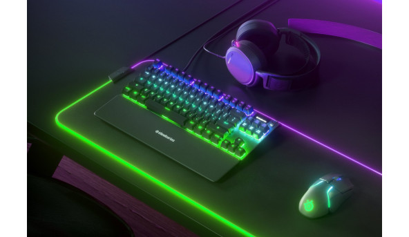 Клавіатура ігрова механічна SteelSeries Apex 7 TKL (Red Switch) UA OLED Smart Display - 626326