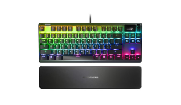 Клавіатура ігрова механічна SteelSeries Apex 7 TKL (Red Switch) UA OLED Smart Display