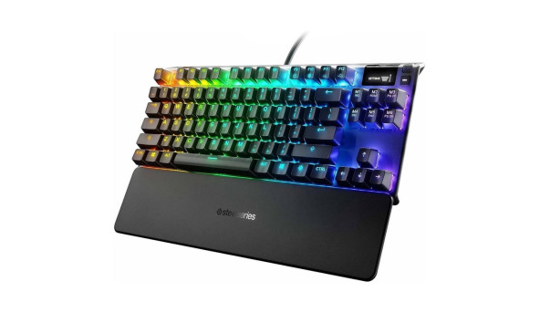 Клавіатура ігрова механічна SteelSeries Apex 7 TKL (Red Switch) UA OLED Smart Display - 626326