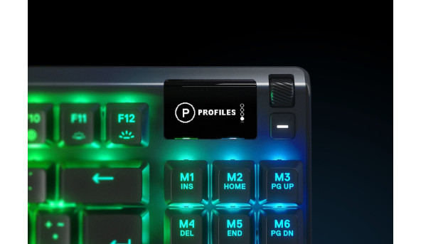 Клавіатура ігрова механічна SteelSeries Apex 7 TKL (Red Switch) UA OLED Smart Display - 626326
