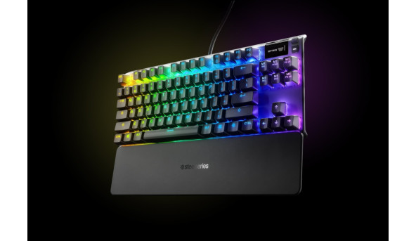 Клавіатура ігрова механічна SteelSeries Apex 7 TKL (Red Switch) UA OLED Smart Display - 626326