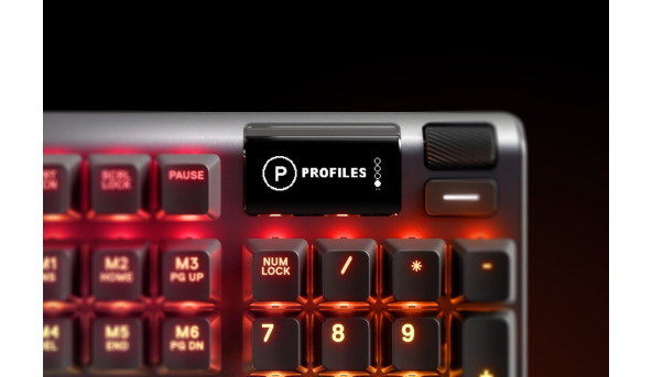 Клавіатура ігрова механічна SteelSeries Apex 7 (Red Switch) UA OLED Smart Display - 626327