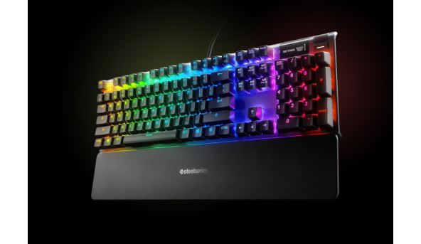 Клавіатура ігрова механічна SteelSeries Apex 7 (Red Switch) UA OLED Smart Display - 626327