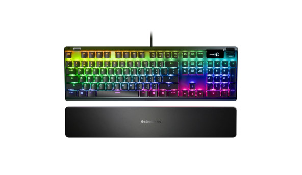 Клавіатура ігрова механічна SteelSeries Apex 7 (Blue Switch) UA OLED Smart Display