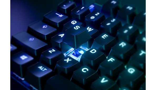 Клавіатура ігрова механічна SteelSeries Apex 7 (Blue Switch) UA OLED Smart Display - 626328