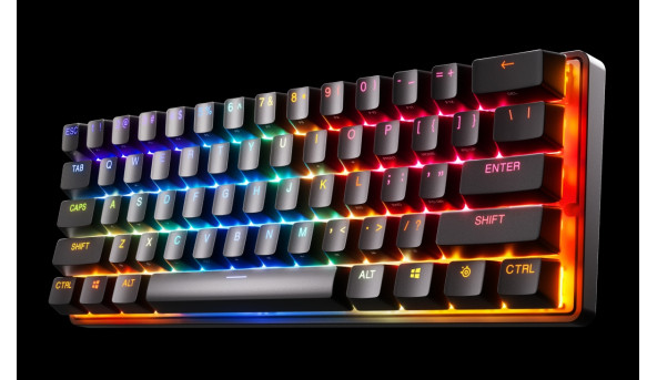 Клавіатура ігрова SteelSeries Apex Pro Mini WL HyperMagnetic Switches, OmniPoint 2.0, OLED - 626329