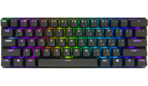 Клавіатура ігрова SteelSeries Apex Pro Mini WL HyperMagnetic Switches, OmniPoint 2.0, OLED - 626329