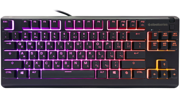 Клавіатура ігрова SteelSeries Apex 3 TKL UA Black - 626330