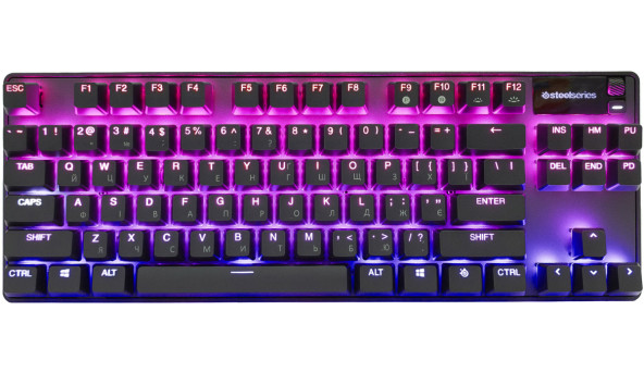 Клавіатура ігрова SteelSeries Apex Pro TKL WL UA HyperMagnetic Switches, OmniPoint 2.0, OLED - 626332