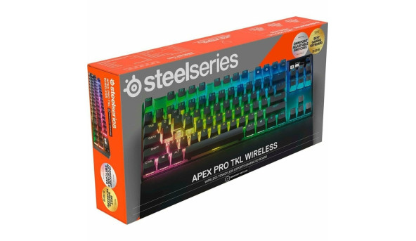Клавіатура ігрова SteelSeries Apex Pro TKL WL UA HyperMagnetic Switches, OmniPoint 2.0, OLED - 626332