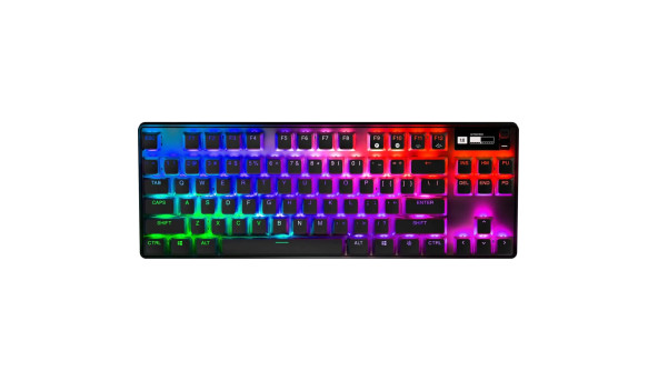 Клавіатура ігрова SteelSeries Apex Pro TKL WL UA HyperMagnetic Switches, OmniPoint 2.0, OLED