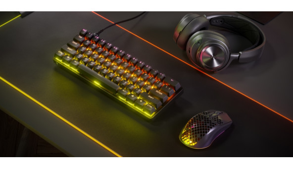 Клавіатура ігрова SteelSeries Apex Pro Mini HyperMagnetic Switches, OmniPoint 2.0, OLED - 626333