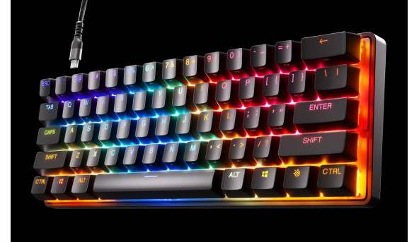 Клавіатура ігрова SteelSeries Apex Pro Mini HyperMagnetic Switches, OmniPoint 2.0, OLED - 626333
