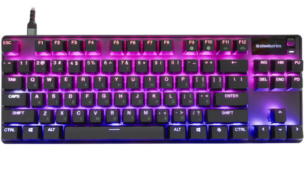 Клавіатура ігрова SteelSeries Apex Pro TKL UA HyperMagnetic Switches, OmniPoint 2.0, OLED - 626334