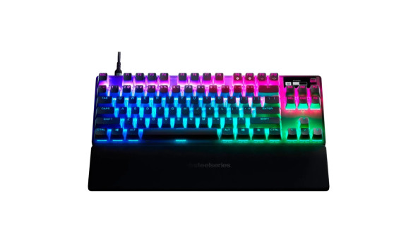 Клавіатура ігрова SteelSeries Apex Pro TKL UA HyperMagnetic Switches, OmniPoint 2.0, OLED - 626334