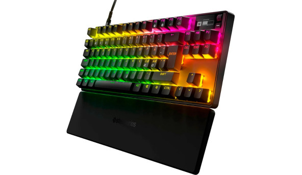 Клавіатура ігрова SteelSeries Apex Pro TKL UA HyperMagnetic Switches, OmniPoint 2.0, OLED - 626334