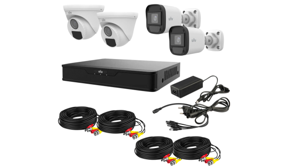 Комплект відеоспостереження Uniview AHD 4MIX