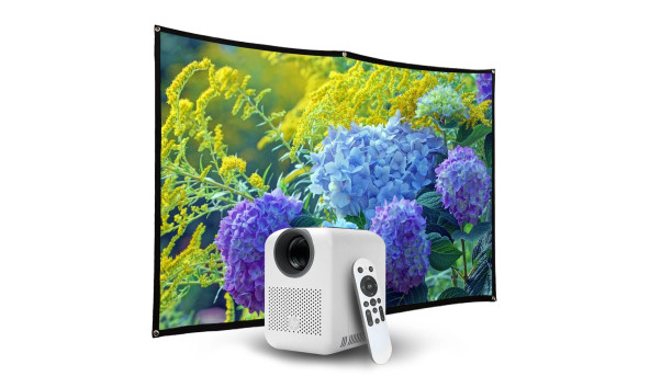 Проектор HP CC180W 2in1 LED LCD HD 100 AL 16:9 Linux HDMI WiFi Bluetooth(Out) екран 84" білий - 626529