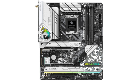 AsRock Z790 STEEL LEGEND WIFI (1700, 4*DDR5, 3*PCIex16, HDMI/DP, 8xSATA, 6xM.2, 2.5Glan,7.1ch, ATX)