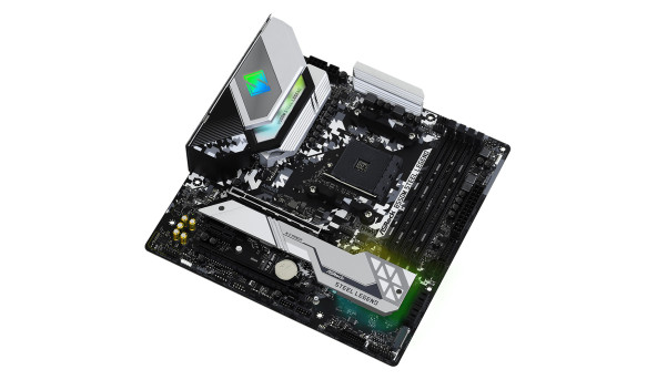 ASRock B550M STEEL LEGEND (AM4/B550, 4*DDR4, 2xPCIex16, HDMI/DP, 6xSATAІІІ, 3xM.2,GLan,7.1ch, mATX) - 626611