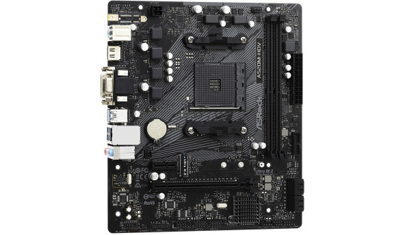 ASRock A520M-HDV (AM4/A520, 2*DDR4, PCIex16, D-Sub/DVI-D/HDMI, 4xSATAІІІ, M.2, GLan, 8ch, mATX) - 626613
