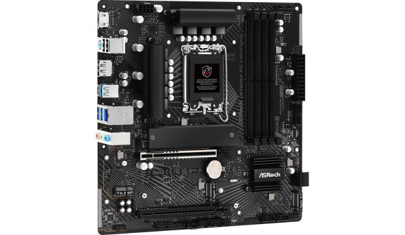 ASRock B760M PG LIGHTNING (1700/B760, 4*DDR5, 2xPCIex16, 4xSATAІІІ, 3xM.2, 2.5GLan, 7.1ch, mATX) - 626615