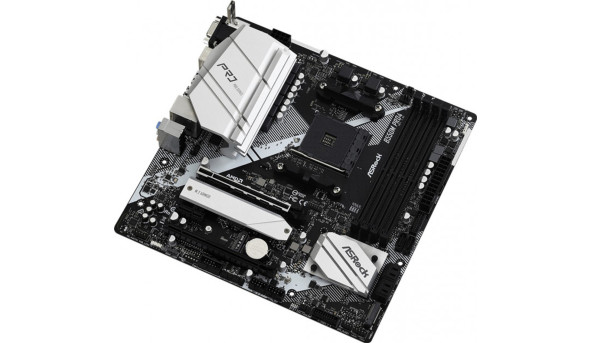 ASRock B550M Pro4 (AM4/B550, 4*DDR4, 2xPCIex16, DP/HDMI/VGA, 6xSATAІІІ, 3xM.2, GLan, 7.1ch, mATX) - 626618